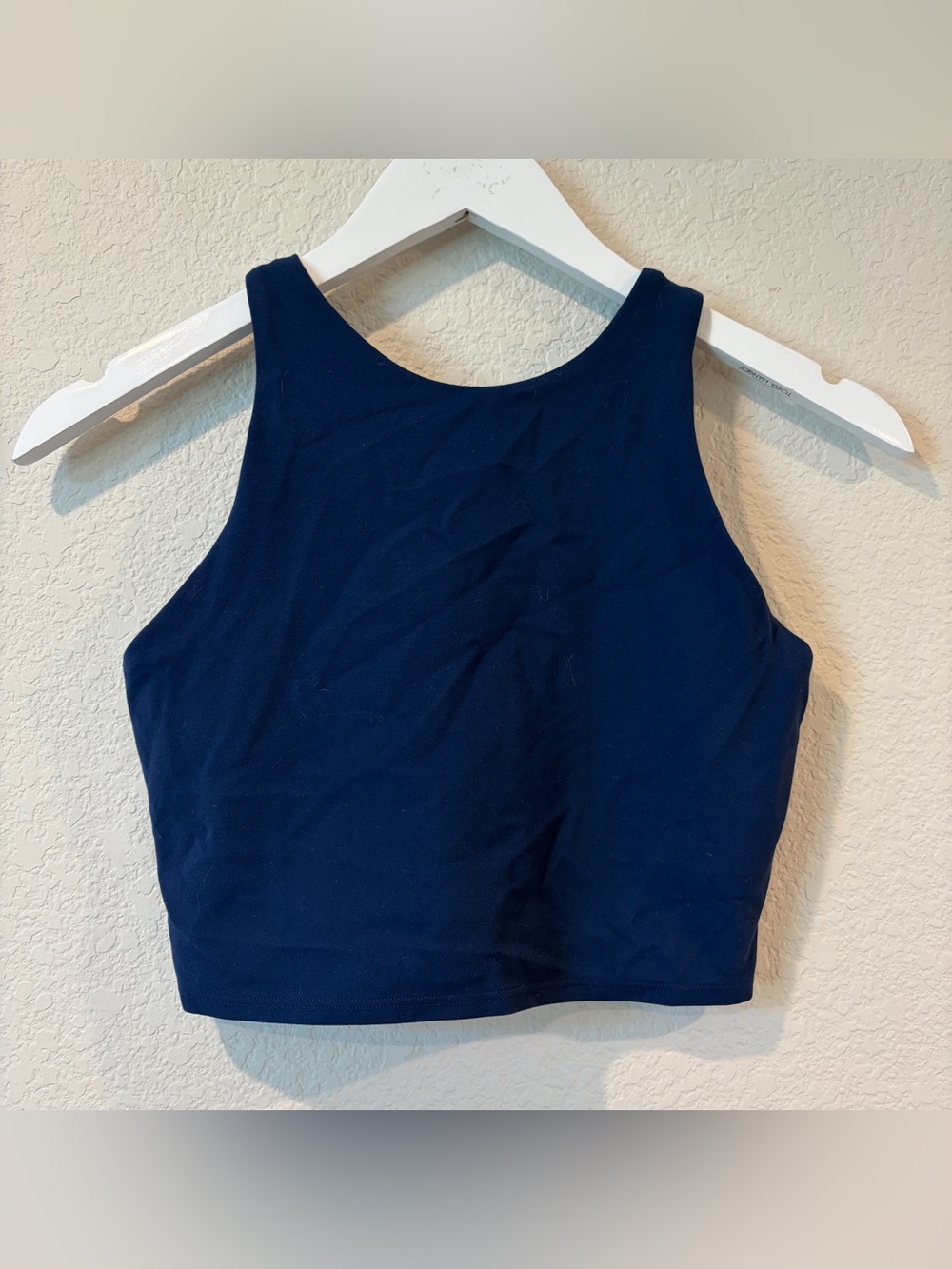 Athleta Women’s Navy Conscious Crop Racerback sports bra - Small